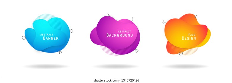 Modern abstract banner with we are hiring word vector illustration . Fluid gradient geometric for minimal banners, logo, flyer, poster, presentation and advertising. Abstract trendy liquid background.