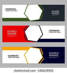 Modern Abstract banner web template Vector abstract design 