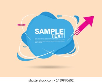 Modern abstract banners template arrow for sale. Vector illustration for use in web or print design.