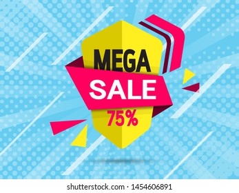 Modern abstract banners template arrow for sale. Vector illustration for use in web or print design.