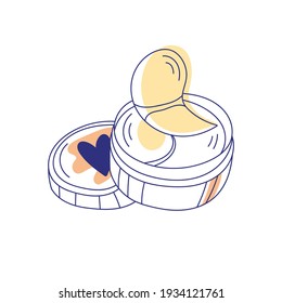 Modern abstract beauty face cream. Minimalism concept. Line art drawing style. Contemporary silhouette of woman. Hand drawn trendy vector posters, illustrations for print.
