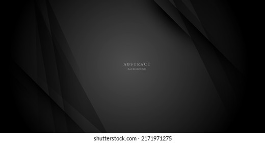 Modern Abstract Black Background With Elegant Elements Vector Illustration