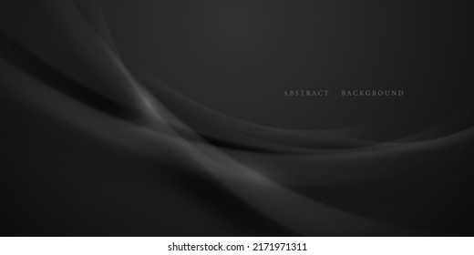 Fondo Negro Resumen Moderno Con Ilustración Vectorial De Elementos Elegantes