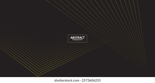 Modern abstract black banner background. Yellow line pattern background template abstract graphic design banner. eps10