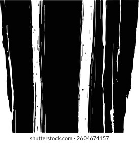 Modern Abstract Black Brushstroke Vector - High-Quality Digital Design