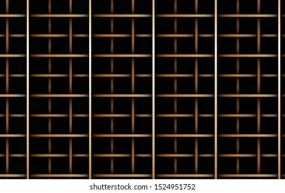 Modern abstract black and gold vector background Creative geometry