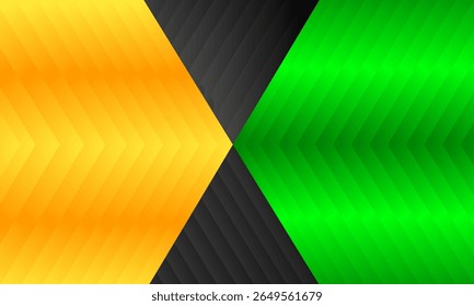 Modern Abstract Black Green and Yellow Color Background. Vektor
