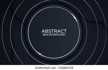 Modern abstract black line background
