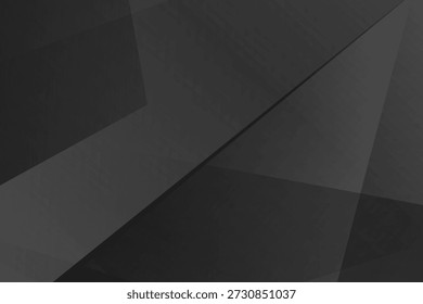 Modern abstract black polygonal background with dark grey gradients and clean geometric shapes, minimal tech style, vector EPS 10.