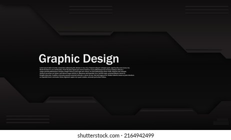 modern abstract black space layout background, shadow space gaming wallpaper