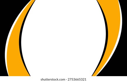 Modern Abstract Black and White Flowing Curves Background