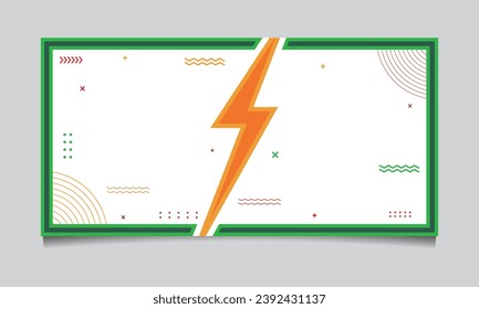 Modern abstract blank banner design. Vector illustration