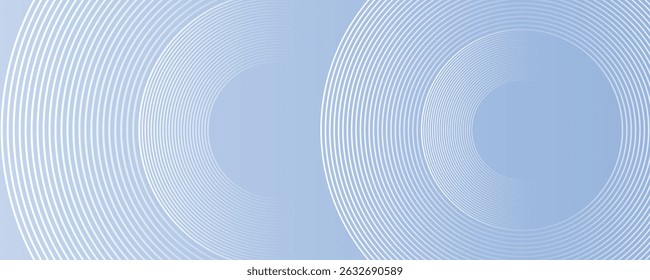 Modern abstract blue background with circle lines. Geometric stripe line art design for poster, brochure, cover, website, header, web banner, presentation