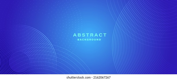 Modern abstract blue background and circular lines  Digital future technology concept  vector illustration 