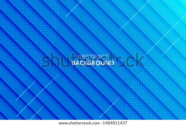 現代の抽象的な青の背景 クールな幾何学的な線の背景デザイン のベクター画像素材 ロイヤリティフリー