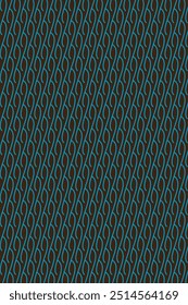 Ein moderner, abstrakter, blauer Hintergrund mit geschwungenen, von der Batik inspirierten Mustern, die traditionelle Eleganz mit einem zeitgenössischen Design verbinden.