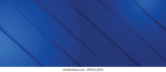Fondo azul abstracto moderno con línea diagonal. Simple elemento de Diseño gráfico. Concepto futurista. Plantilla de Anuncio Horizontal con espacio para el texto. Vector