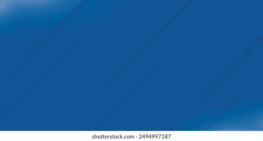 Moderner abstrakter blauer Hintergrund mit diagonaler Linie. Simple Grafikdesign-Element. Futuristisches Konzept. Horizontale Banner-Vorlage mit Platz für Ihren Text. Vektorgrafik