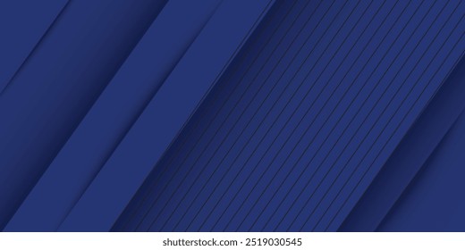 Modern abstract blue background with diagonal line. Simple graphic design element. 