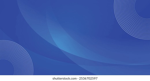 Modern abstract blue background with diagonal line. Simple graphic design element. Futuristic concept. Horizontal banner template with space for your text.