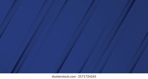 Modern abstract blue background with diagonal line. Simple graphic design element. Futuristic concept. Horizontal banner template with space for your text.