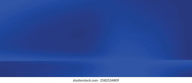 Modern abstract blue background with diagonal line. Simple graphic design element. Futuristic concept. Horizontal banner template with space for your text. Vector