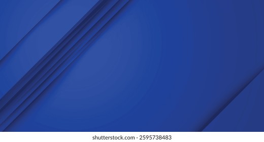 Modern abstract blue background with diagonal line. Simple graphic design element. Futuristic concept art