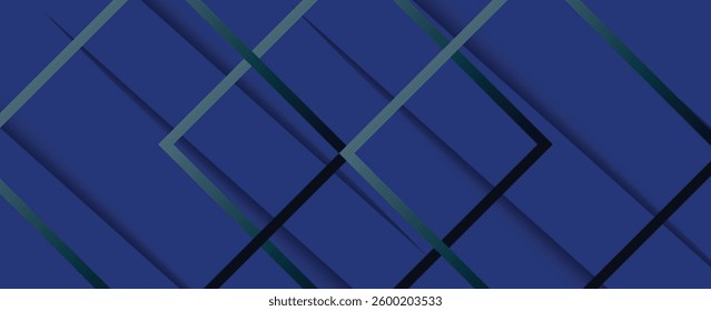 Modern abstract blue background with diagonal line. Simple graphic design element. Futuristic concept. Horizontal banner template with space for your text. Vector