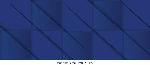 Modern abstract blue background with diagonal line. Simple graphic design element. Futuristic concept. Horizontal banner template with space for your text. Vector