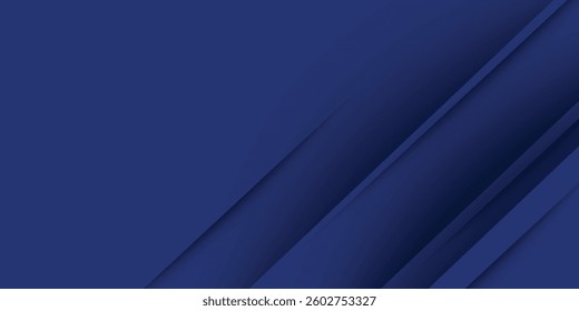 Modern abstract blue background with diagonal line. Simple graphic design element. Futuristic concept. Horizontal banner template vector eps10