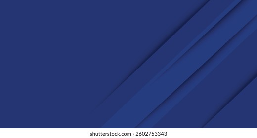 Modern abstract blue background with diagonal line. Simple graphic design element. Futuristic concept. Horizontal banner template vector eps10