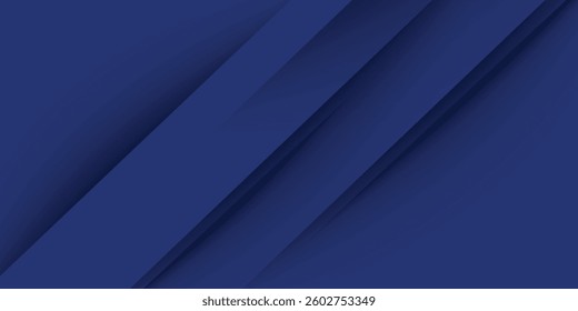 Modern abstract blue background with diagonal line. Simple graphic design element. Futuristic concept. Horizontal banner template vector eps10