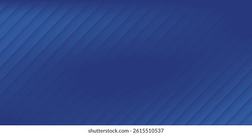 Modern abstract blue background with diagonal line. Simple graphic design element. Futuristic concept. Horizontal banner template with space for your text. Vector