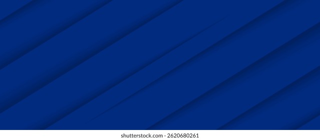 Modern abstract blue background with diagonal line. Simple graphic design element. Futuristic concept. Horizontal banner template with space for your text.