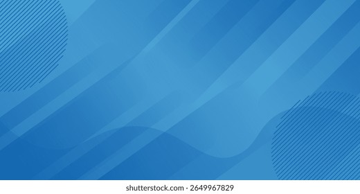 Fondo azul abstracto moderno con líneas diagonales y Elementos de semitonos