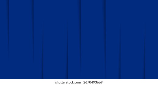 Modern abstract blue background with diagonal line. Simple graphic design element. Futuristic concept. Horizontal banner template with space for your text. Vector 