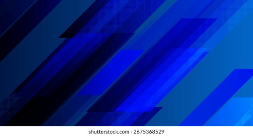 Modern abstract blue background with diagonal stripes and gradient texture. modern vector illustration