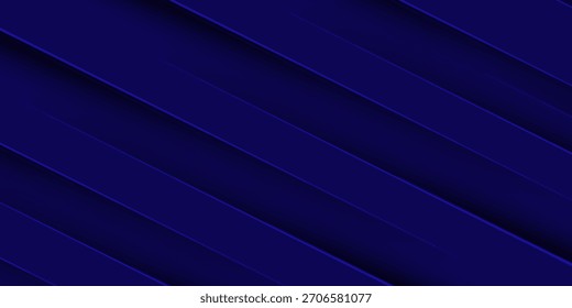 Fondo azul abstracto moderno con línea diagonal. Elemento de Diseño gráfico simple. Concepto futurista. Plantilla de Anuncio Horizontal con espacio para su texto. Vector