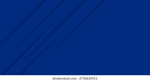 Modern abstract blue background with diagonal line. Simple graphic design element. Futuristic concept. Horizontal banner template. vector illustration