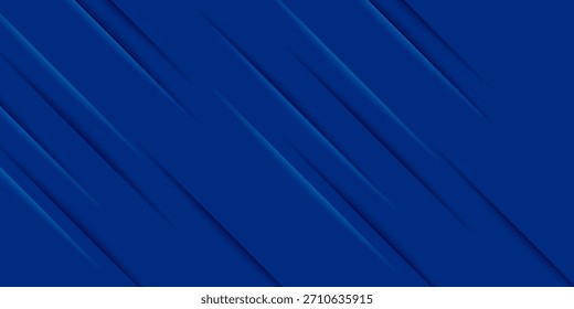 Moderner abstrakter blauer Hintergrund mit diagonaler Linie. Einfaches Grafikdesign-Element. Futuristisches Konzept. Vorlage für horizontale Banner. einfaches Design, Website
