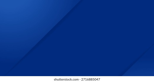 Fondo azul abstracto moderno con línea diagonal. Elemento de Diseño gráfico simple. Concepto futurista. Plantilla de Anuncio Horizontal con espacio para su texto. Vector 
