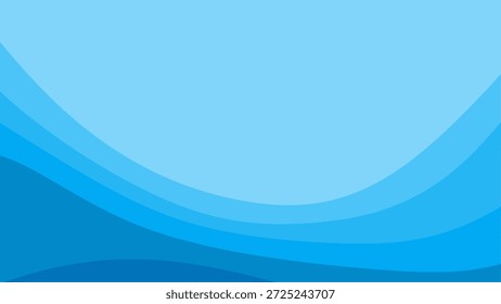 Fondo azul abstracto moderno con elegantes curvas de onda y capas de gradiente suave para un diseño creativo profesional
