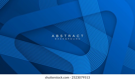 Modern abstract blue background with geometric pattern. Minimalist geometric design elements. Futuristic technology concept. Suit for business, banner, brochure, website, corporate, poster, cover