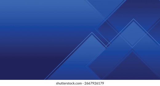 moderner abstrakter blauer Hintergrund. Geometrischer Dreieck-Hintergrund.  Vektor
