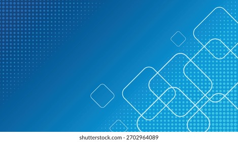 Modern Abstract Blue Background with Geometric Shapes: Vector Illustration for Website and Digital Design, also suitable for Presentation Designs