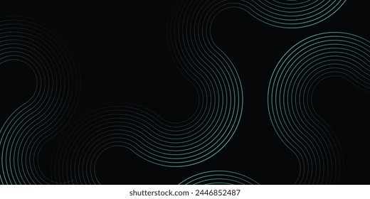 Fondo azul abstracto moderno con líneas geométricas brillantes. Diseño de forma hexagonal de degradado azul. Concepto de tecnología futurista. Traje para el Anuncio, folleto, ciencia, Sitio web, corporativo, cartel, cubierta