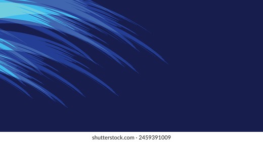 Modern abstract blue background with glowing geometric lines. Blue gradient hexagon shape design. Futuristic technology concept.