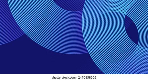 Modern abstract blue background with glowing geometric lines. Blue gradient hexagon shape design. Futuristic technology concept.	