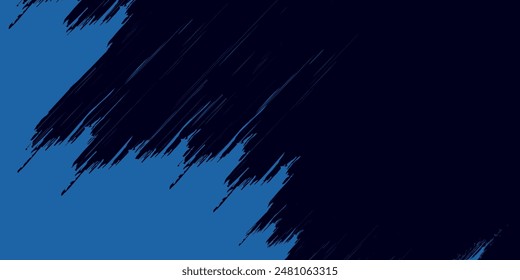 Modern abstract blue background with glowing geometric lines. Blue gradient hexagon shape design. Futuristic technology concept