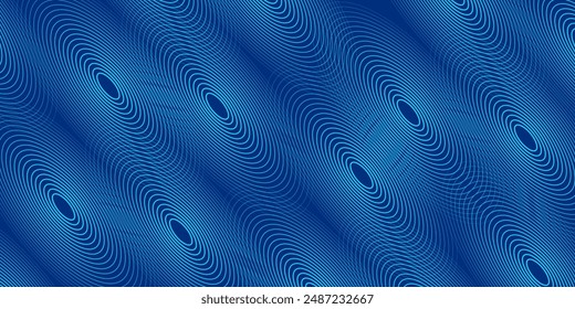 Fondo azul abstracto moderno con líneas geométricas brillantes. Diseño de forma hexagonal de degradado azul. Concepto de tecnología futurista.	